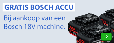 Bosch prodeals - gratis accu bij je 18V machine