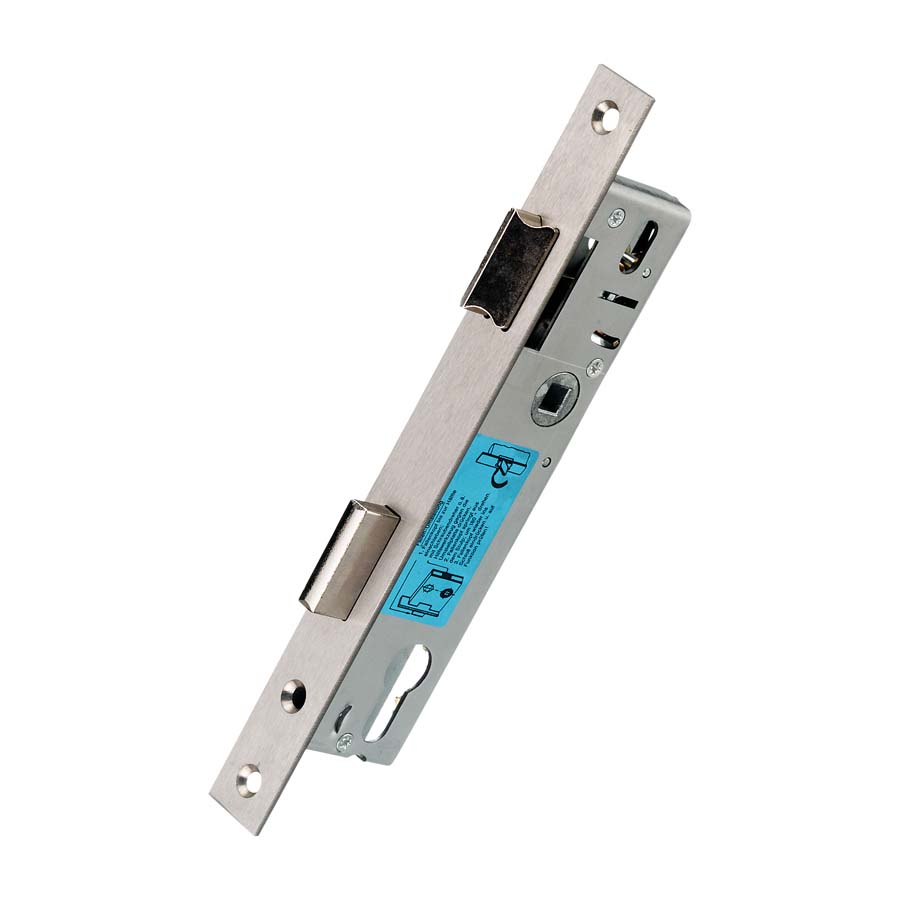 Cilinder Insteek smaldeurslot zilver met blauwe sticker