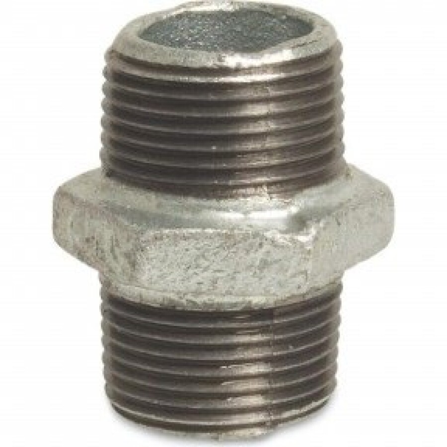 Profec Zeskant Dubbele nippel - Fig.280 - Staal verzinkt - buiten/buiten - 1"