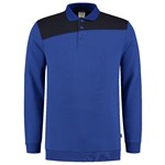 Tricorp polosweater - Bicolor Naden - koningsblauw/marine blauw - maat XL