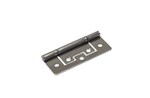 DX louvredeurscharnier - vernikkeld - 63x27 mm 