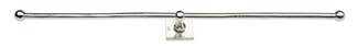 Dauby toiletrolhouder dubbel - Pure Plus Square - wit brons - 700 mm