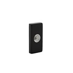 Intersteel deurbel - rechthoekig - verdekt - 65x30 mm - mat zwart
