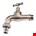 Waterkraan met schroefdraad en slangpilaar - verchroomd - 1/2" buitendraad x 19 mm slangtule