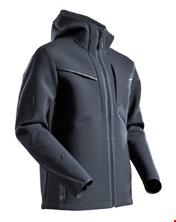 MASCOT Customized Softshell jas capuchon - 22086-662 - donkermarine - maat 3XL