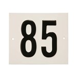 Besbo huisnummerplaat - Nr. 85 - aluminium