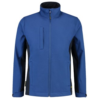 Tricorp softshell jack - Bi-Color - Workwear - 402002 - koningsblauw/marine blauw - maat 5XL