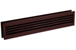 Nedco deurventilatierooster - bruin - 90 x 455 mm -  2-delig