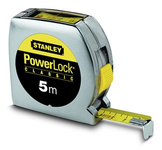 Stanley rolbandmaat - Powerlock - 19 mm x 5 m - met boveninkijkvenster - 0-33-932