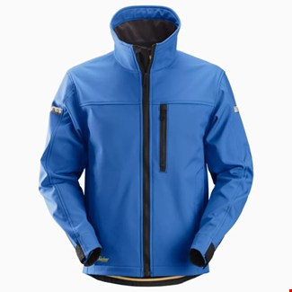 Snickers Workwear 1200 Softshell werkjas korenblauw/zwart - maat L