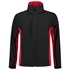 Tricorp softshell jack - Bi-Color - Workwear - 402002 - zwart/rood - maat 5XL