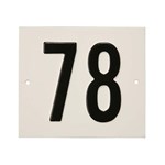 Besbo huisnummerplaat - Nr. 78 - aluminium