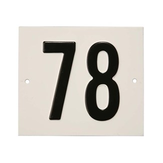 Besbo huisnummerplaat - Nr. 78 - aluminium
