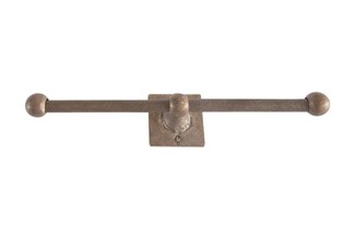 Dauby toiletrolhouder dubbel - Pure Plus Square - ruw brons - 300 mm
