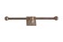 Dauby toiletrolhouder dubbel - Pure Plus Square - ruw brons - 300 mm