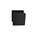 Intersteel deurknop vast op rozet - Vierkant - met stift - mat zwart