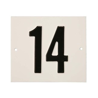 Besbo huisnummerplaat - Nr. 14 - aluminium