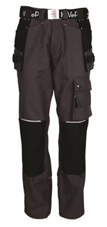 HAVEP werkbroek -  Worker.pro - 8730 - charcoal grijs/zwart/zilvergrijs - maat 44