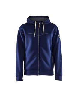 Blåkläder 4933 Hoodie met rits gevoerd marineblauw - maat XL