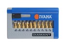 Ivana diamant bitset 11 delig - Diamant PH/PZ/Torx - inclusief cassette