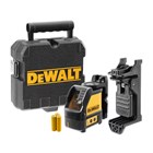 DeWALT DW088K-XJ zelfnivellerende kruislijnlaser met 2 stralen (rood) 