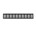 Nedco op-/inbouw plintrooster - 500x80mm - zwart - aluminium