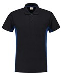 Tricorp Workwear 202002 Bi-color unisex poloshirt Marine blauw Koningsblauw L