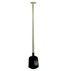 IDEALSPATEN schop - ET - met steel - met rand - 1/4 blad - 100 cm
