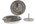 Nedco ventielrooster - voor diameter 125 mm -  RVS - met klemmen