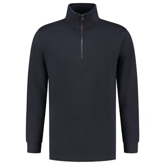 Tricorp sweater ritskraag - Casual - 301010 - marine blauw - maat XXL