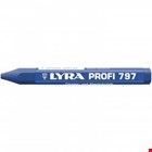Lyra merkkrijt zeskant - Profi 797 - met wikkel - 120x12mm - blauw
