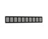 Nedco op-/inbouw plintrooster - 500x80mm - zwart - aluminium