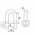 DX d-sluiting verzinkt 8 mm DX - 08