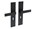 Intersteel deurkruk met schild - Amsterdam - SL 56 - mat zwart