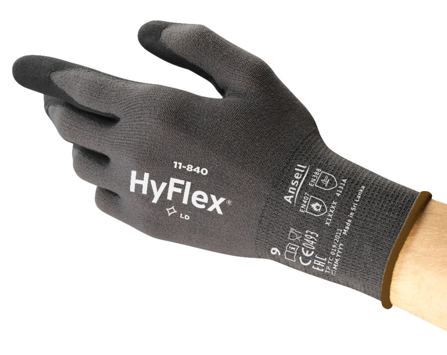Ansell HyFlex® 11-840 werkhandschoenen zwart maat 6/XS