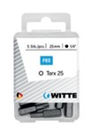 Witte torx bit [5x] - 1/4'' - T 10 - 25 mm 