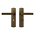 AXA deurkruk Blok met schild WC63/8 Curve brons