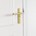 AXA deurkruk Milan met schild WC63/8 Curve goud