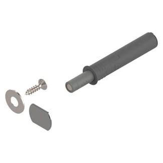 blum Set TIP-ON met diepteverstellingincl. kleefplaat, schroefplaat en schroef Kleur: R7036 platinagrijs