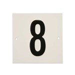 Besbo huisnummerplaat - Nr. 8 - aluminium