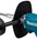 Makita menger - DUT130Z - 18 V - met zijhandgreep - excl. accu en lader - in doos