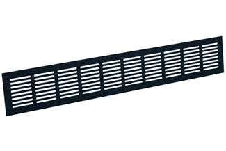 Nedco op-/inbouw plintroosters - zwart - aluminium