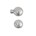 Dauby meubelknop - Pure PT-25 - wit brons - 25 mm