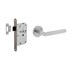 Intersteel deurbeslag set - loopslot - deurkruk hoek 90° - RVS geborsteld