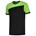 Tricorp 102006 T-shirt bicolor Naden - zwart/lime - maat L