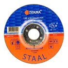 Ivana 40358 afbraamschijf staal - 125x6x22,23mm