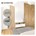Intersteel taatsscharnier - tbv houten deur - 158x47x33 mm - rvs afdekkappen