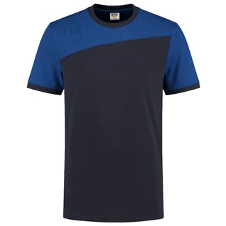 Tricorp 102006 T-shirt bicolor Naden - marine blauw/koningsblauw - maat XL