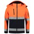 Tricorp softshell jack - Bi-color - Safety - 403007 - fluor oranje/marine blauw - maat M