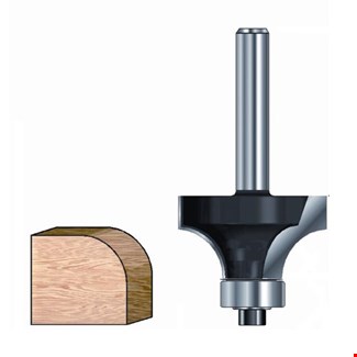 ENT afrondfrees HM - 9.5 met lager - kolf 8 mm